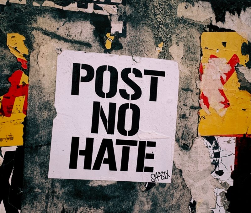 Image of poster "POST NO HATE"